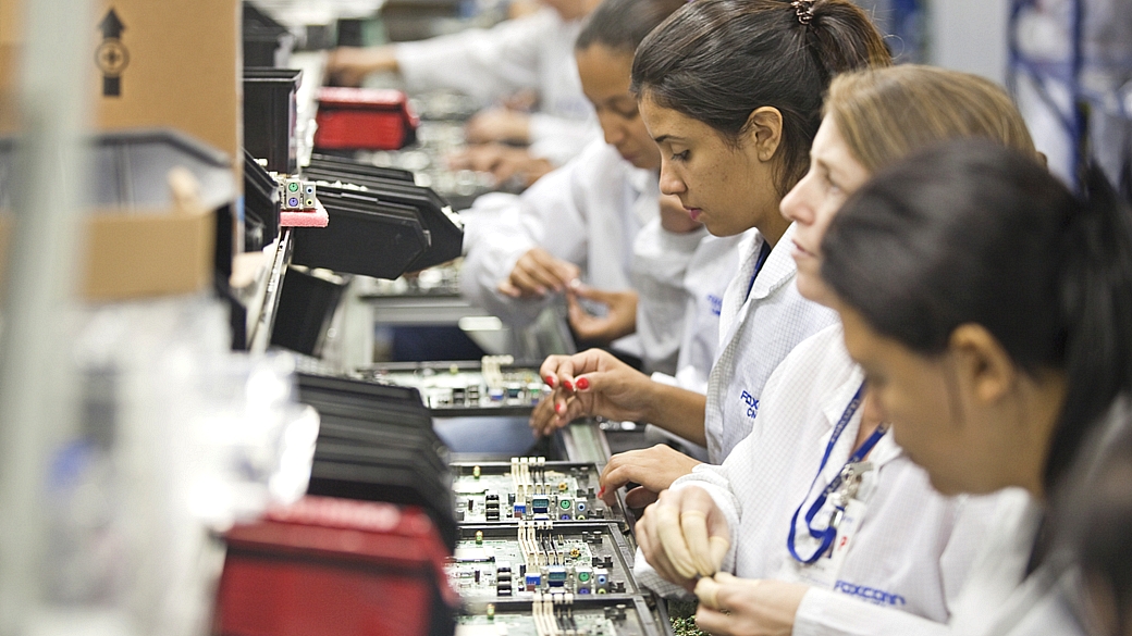 fábrica da twainesa Foxconn em Jundiaí, interior de São Paulo