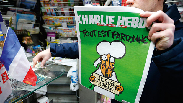 ARGUMENTO - A edição do jornal Charlie Hebdo esgotou-se nas bancas de Paris em quatro horas e teve Maomé novamente na capa