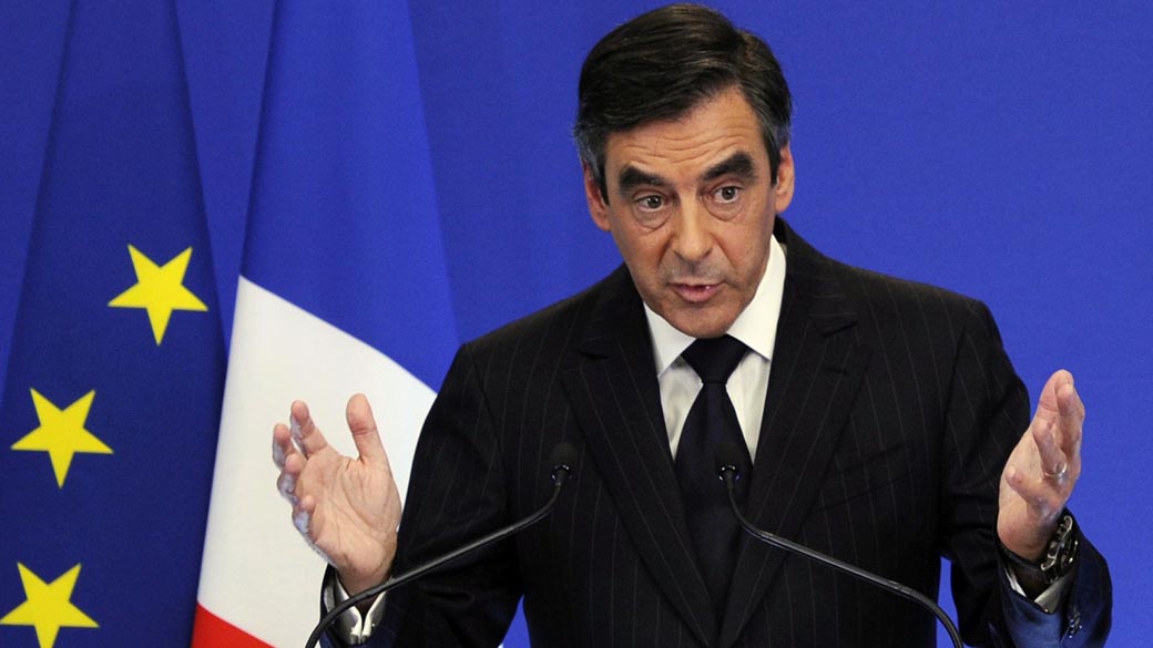 O primeiro-ministro francês François Fillon