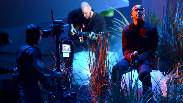 O rapper Frank Ocean no palco do VMA 2012