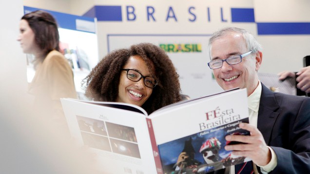 Stand brasileiro na Feira do Livro de Frankfurt
