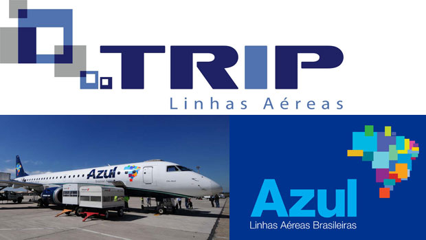A revista Exame anuncia a fusão das companhias de aviação Azul e Trip