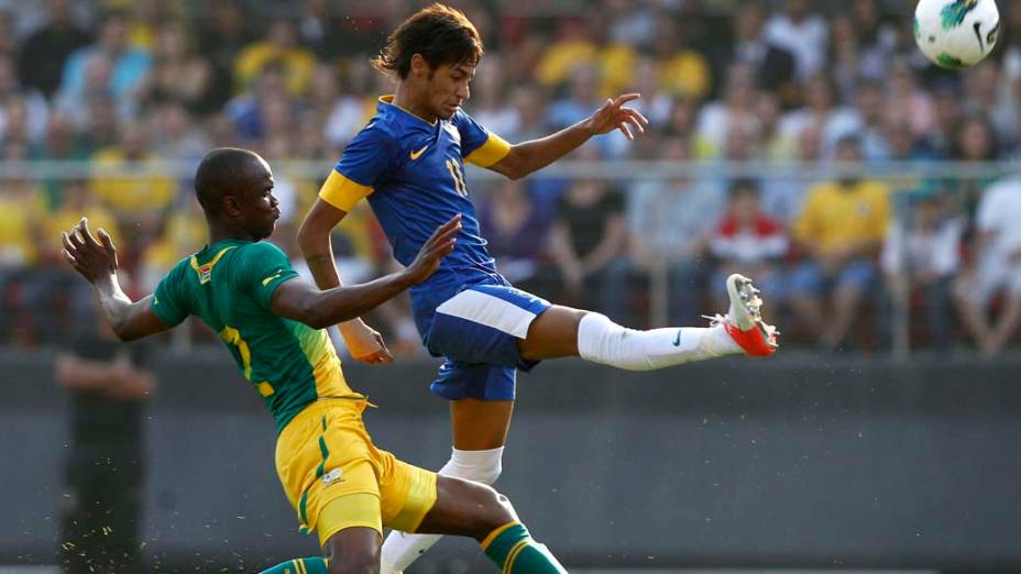 Neymar durante amistoso realizado no estádio do Morumbi, em São Paulo