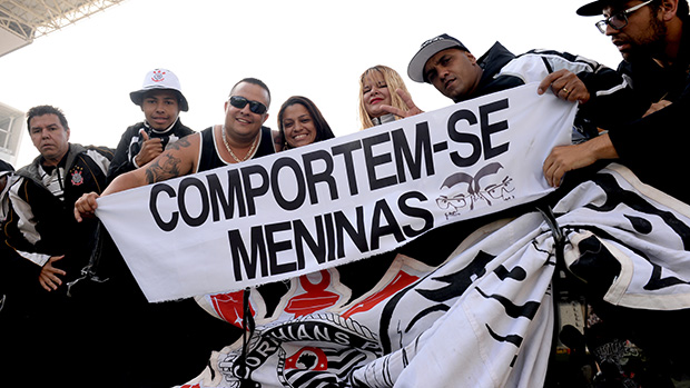 Torcida na partida Corinthians e São Paulo, no Itaquerão