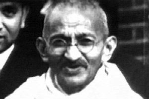 O líder espiritual Mahatma Gandhi