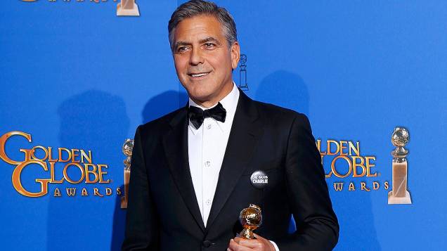  George Clooney durante 72ª edição do Globo de Ouro, prêmio da associação de correspondentes de Hollywood que elege os melhores do cinema e da TV, em Los Angeles, nos EUA