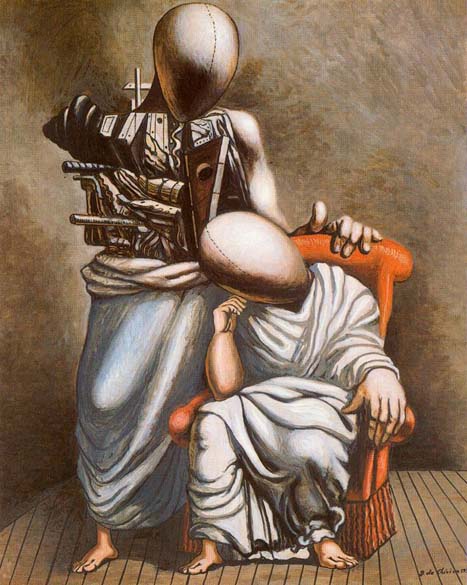 Pintura "O que Consola" de Giorgio de Chirico, 1958