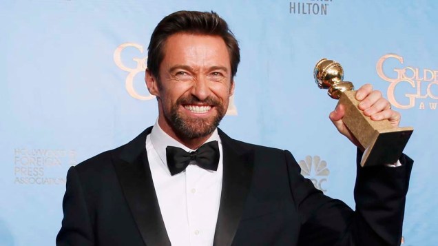 Hugh Jackman ganha prêmio de melhor ator em comédia ou musical por<em> Os Miseráveis</em>