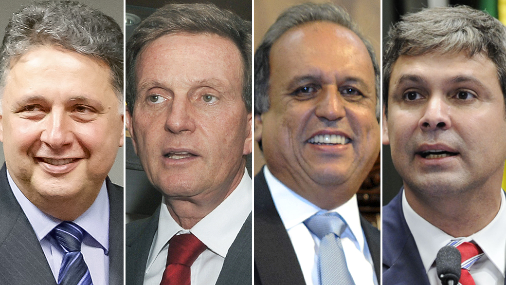 Anthony Garotinho, Marcelo Crivella, Luiz Fernando Pezão e Lindbergh Farias