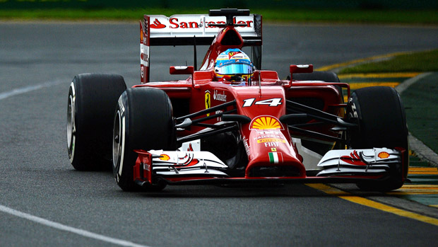 Fernadno Alonso, da Ferrari, no treino classificatório para o GP da Austrália