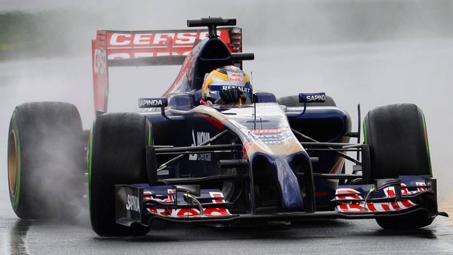 O piloto Jean-Eric Vergne, da Toro Rosso, durante o GP da Austrália de F1