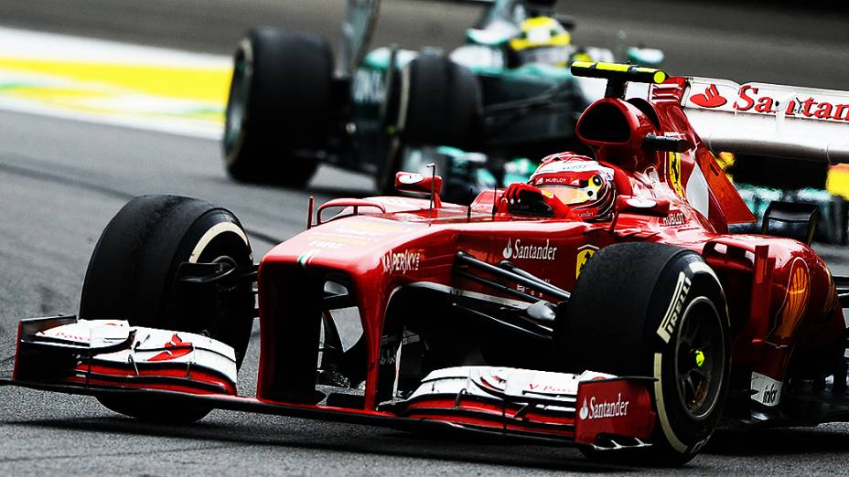 Felipe Massa durante a corrida do Grande Prêmio do Brasil