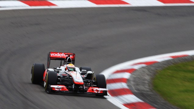 Lewis Hamilton, da McLaren, durante o GP da Alemanha