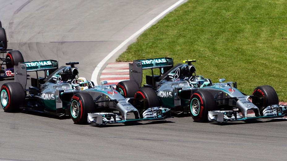 O piloto da Mercedes Nico Rosberg durante o Grande Prémio do Canadá, sétima prova do Mundial de Fórmula 1 de 2014