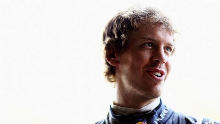 Sebastian Vettel, piloto da Red Bull Racing, antes dos treinos do GP da Malásia