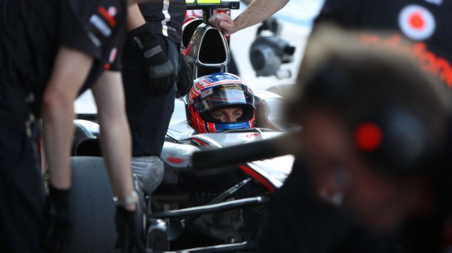 Jenson Button, da McLaren, durante o treino classificatório do GP de Abu Dhabi