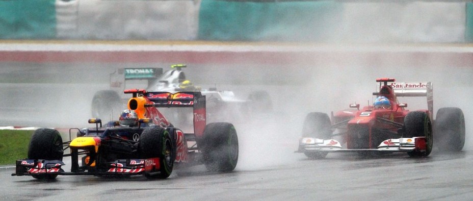 O bicampeão Sebastian Vettel, da Red Bull, no GP da Malásia, neste domingo