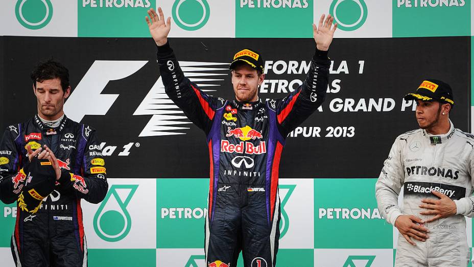 O piloto alemão Sebastian Vettel venceu neste domingo o Grande Prêmio da Malásia de Fórmula 1 em uma corrida marcada pelo duelo com seu companheiro de Red Bull, o australiano Mark Webber