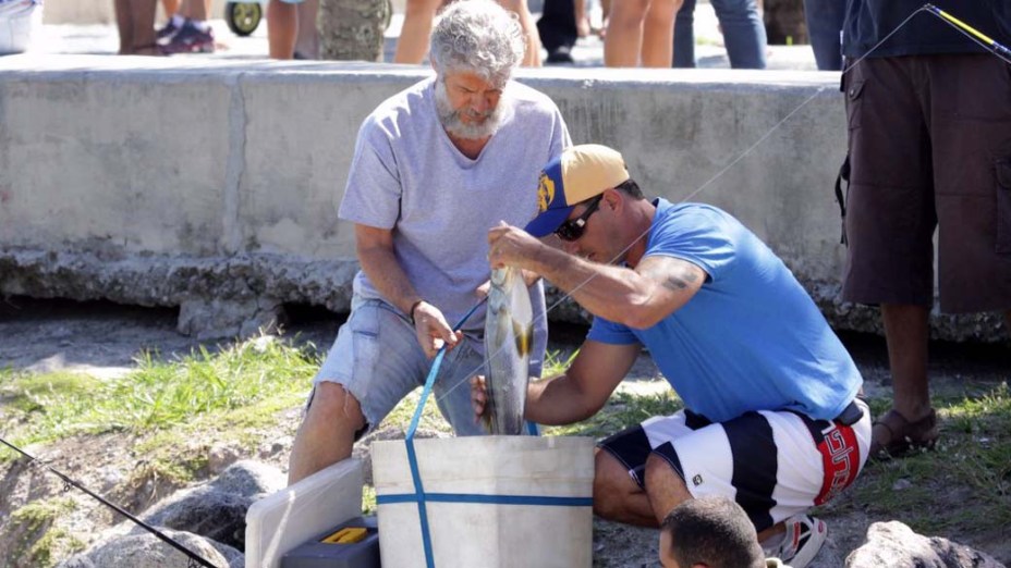 José Mayer durante gravação da novela Fina Estampa na Barra da Tijuca, Rio de Janeiro