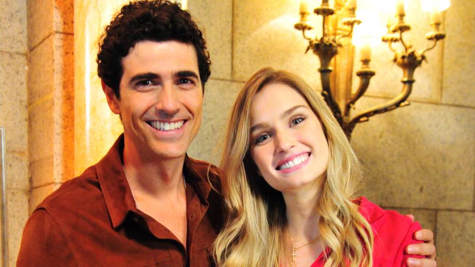 Reynaldo Gianecchini e Raquel Bertani na novela Guerra dos Sexos