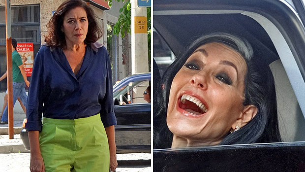 Griselda é surpreendida pelo retorno de Tereza Cristina, na última cena de Fina Estampa
