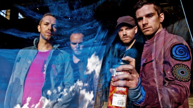 Os roqueiros do Coldplay em foto recente divulgada no site