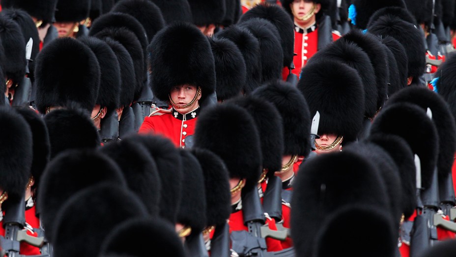 Guardas durante as festividades do jubileu de diamante da Rainha Elizabeth II, na Inglaterra