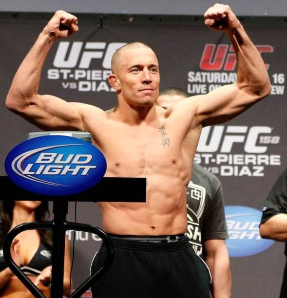 A pesagem do UFC 158: Georges St-Pierre x Nick Diaz, em Montreal