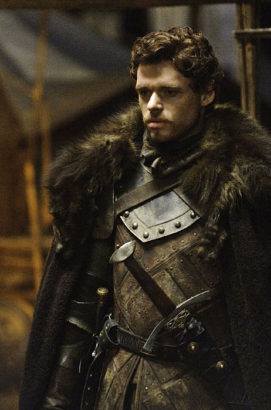 Robb Stark, personagem de Richard Madden na série <em>Guerra dos Tronos</em>