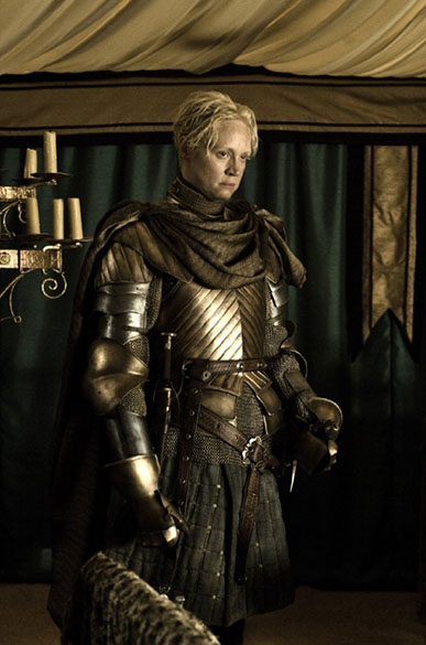 Brienne of Tarth (Gwendoline Christie), personagem da segunda temporada da série<em> "Guerra dos Tronos" </em>
