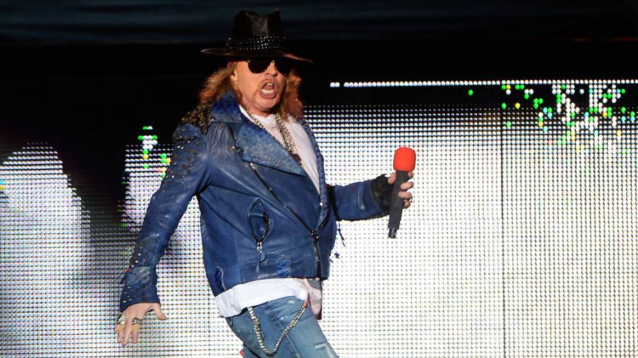 Apresentação do Guns N Roses no Anhembi, em São Paulo