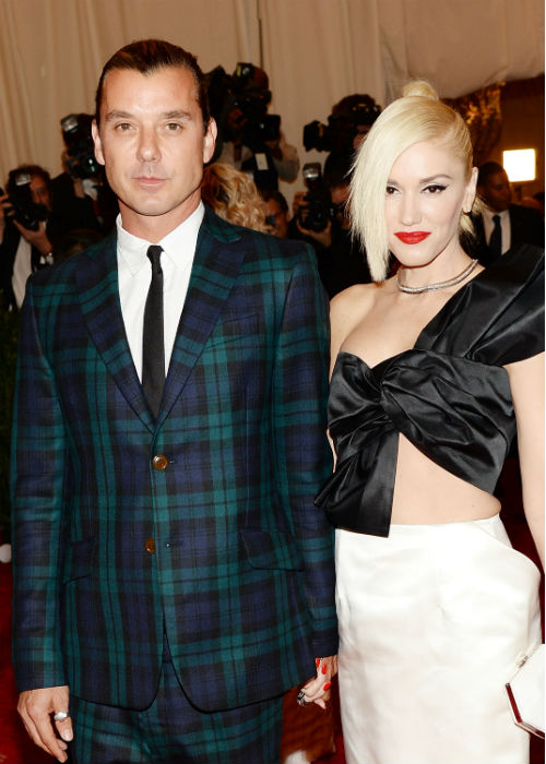 A cantora Gwen Stefani com o marido, Gavin Rossdale, no baile punk do Metropolitan Museum of Art