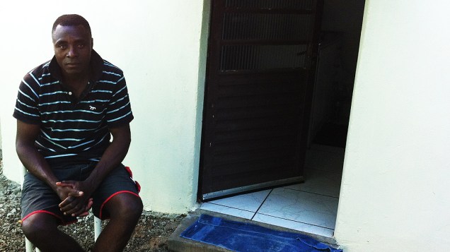 O haitiano Nicolas Antoine, de 38 anos, está no Brasil há dois anos e trabalha na Sadia, em Chapecó (SC)