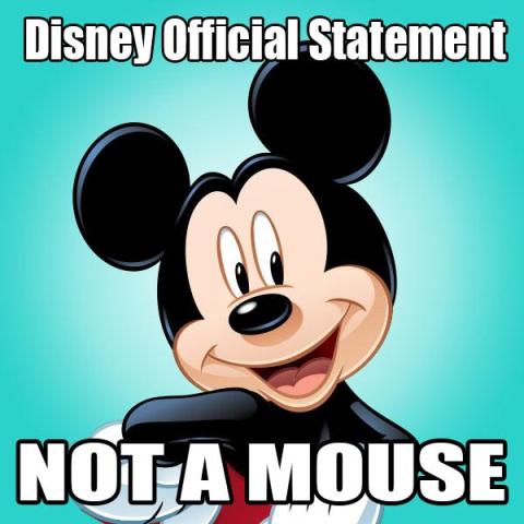 Anúncio oficial da Disney: Mickey não é um rato
