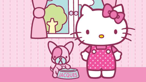 A personagem Hello Kitty, criada pela marca Sanrio