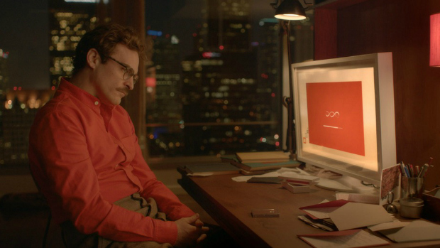 O ator Joaquin Phoenix em cena do filme 'Ela', de Spike Jonze