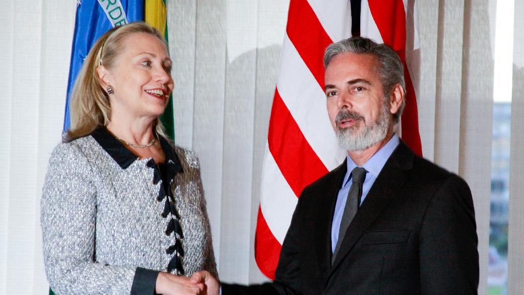 Hillary Clinton, secretária de Estado americana, se encontrou com Antonio Patriota, ministro das Relações Exteriores