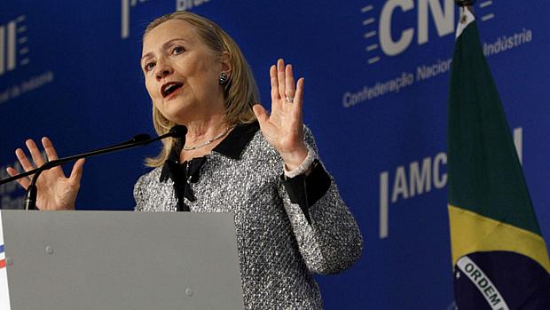 Hillary discursa na Confederação Nacional da Indústria (CNI)
