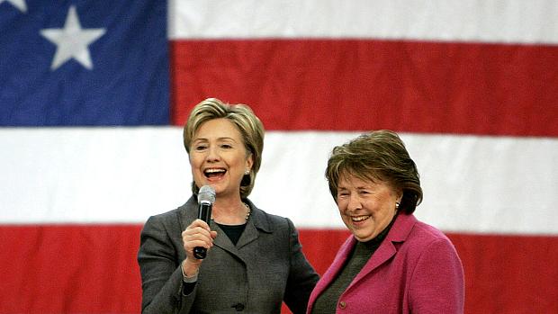 Hillary e a mãe, Dorothy, na época da pré-campanha presidencial de 2007