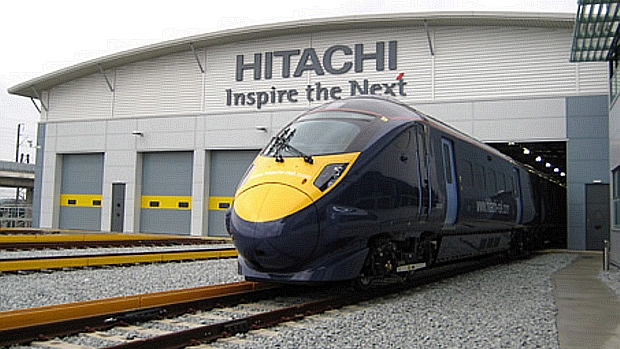 Setor ferroviário é um dos focos da Hitachi