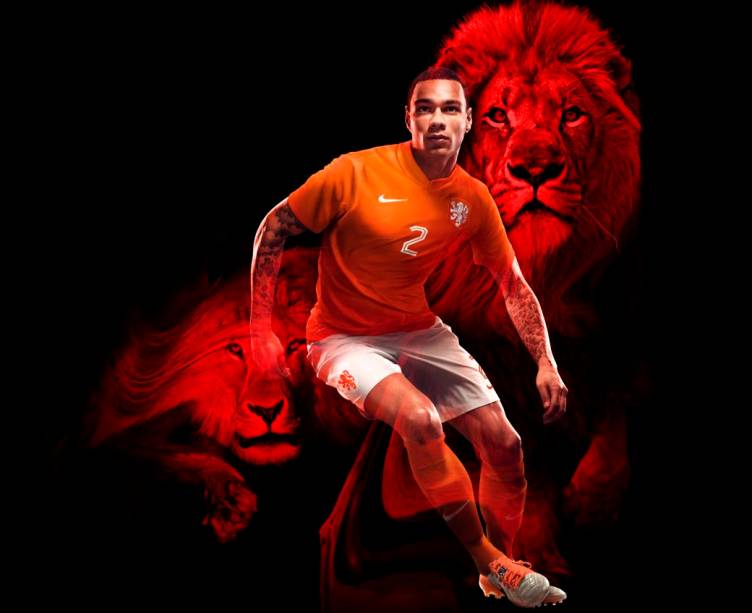 A camisa da seleção da Holanda para a Copa do Mundo de 2014