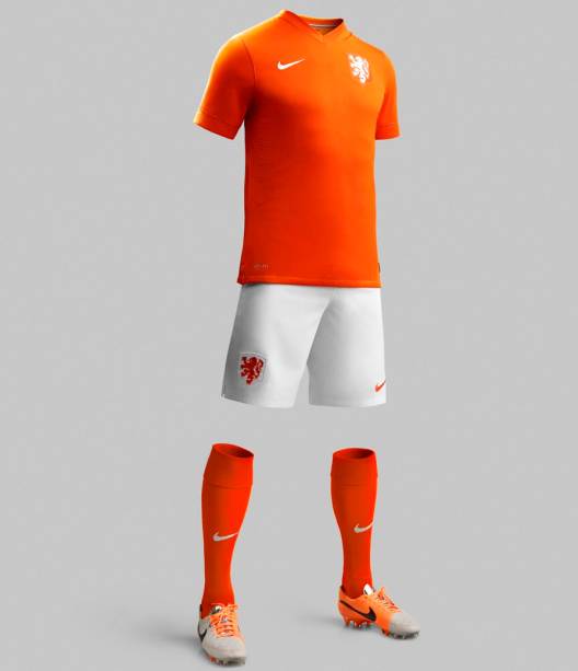 A camisa da seleção da Holanda para a Copa do Mundo de 2014