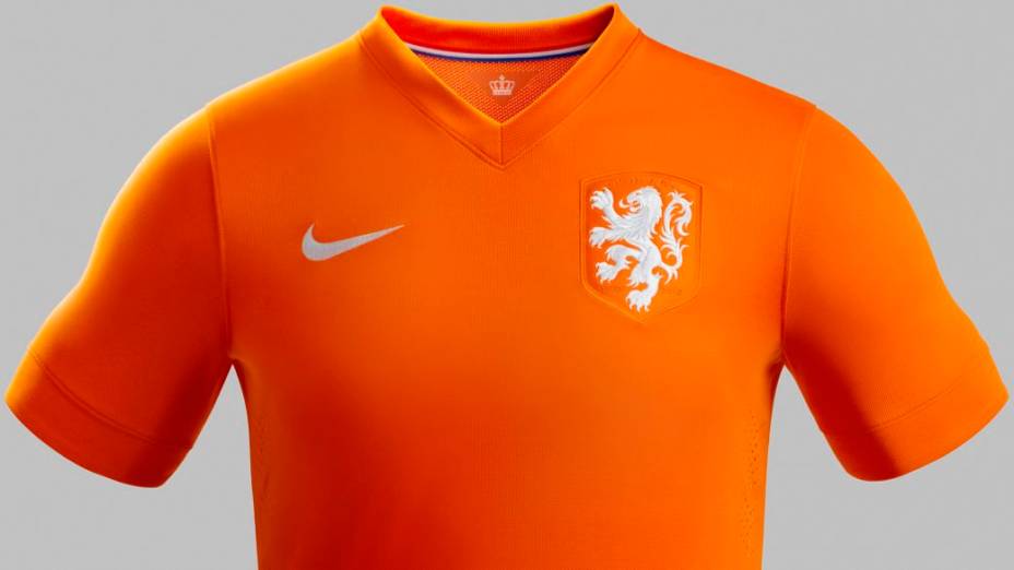 A camisa da seleção da Holanda para a Copa do Mundo de 2014