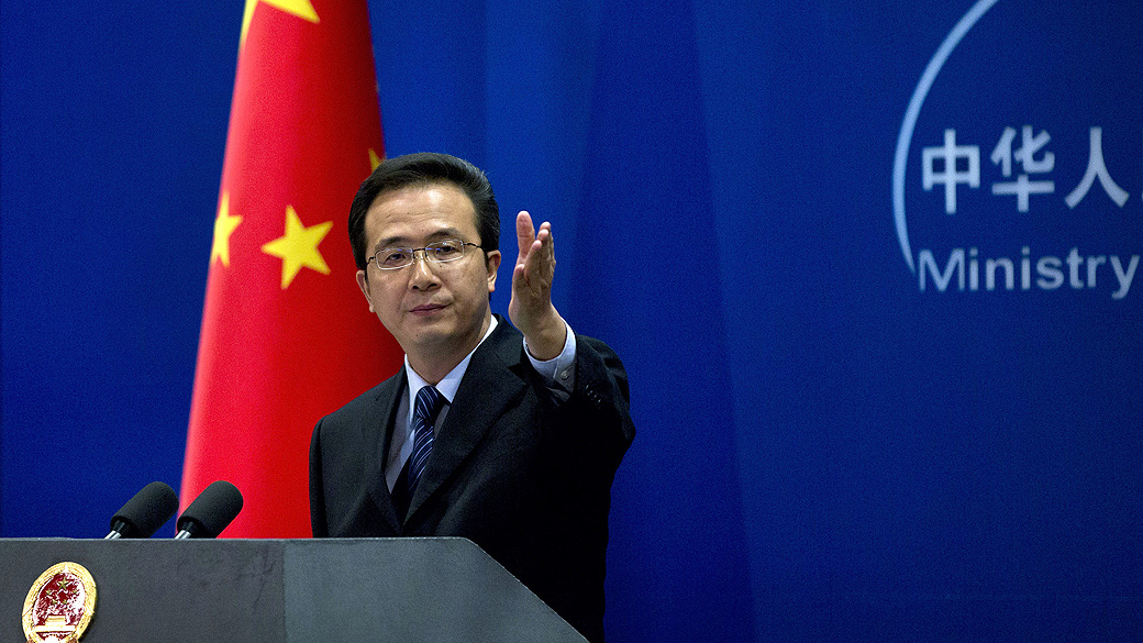 Hong Lei, porta-voz do Ministério de Relações Exteriores da China