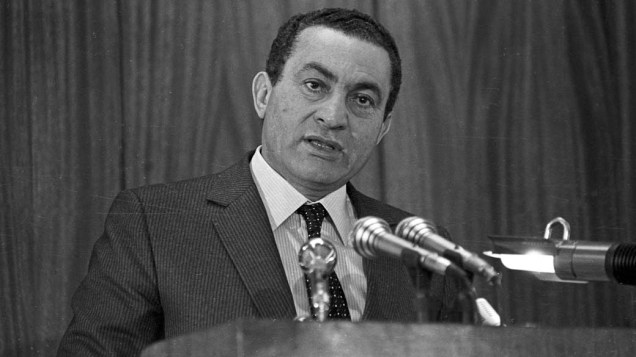 Hosni Mubarak  em 1985