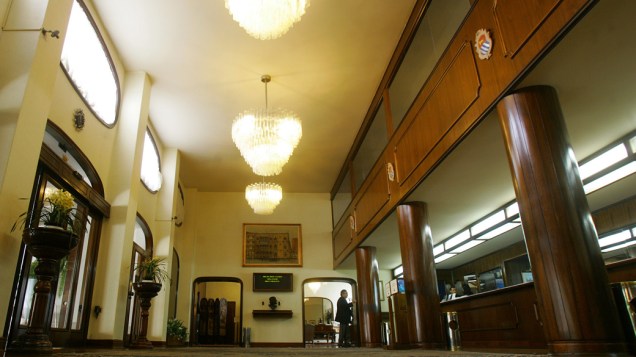 Hall de entrada do Hotel Ca’D’Oro, centro de São Paulo
