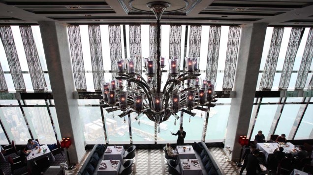 Restaurante do hotel Ritz-Carlton em Hong Kong