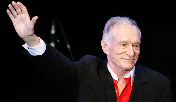 Hugh Hefner, fundador da Playboy, em foto de maio de 2010