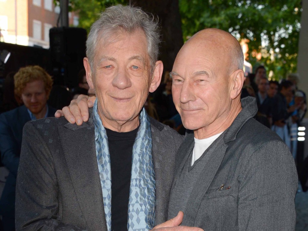 Ian McKellen e Patrick Stewart na pré-estreia de 'Mr Holmes'