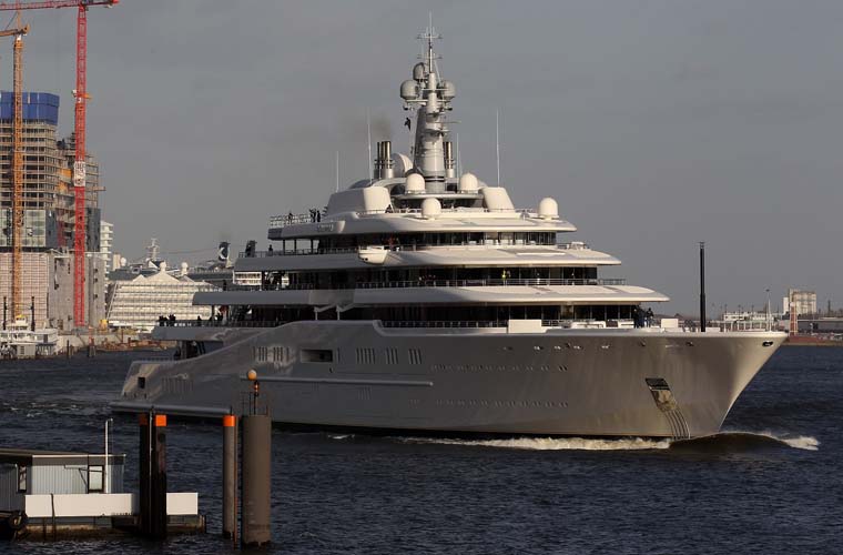 Iate 'Eclipse' do bilionário russo Roman Abramovich.